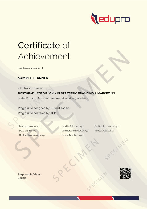 PGDSBM Certificate