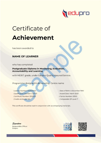 PGDMEAL - Certificate
